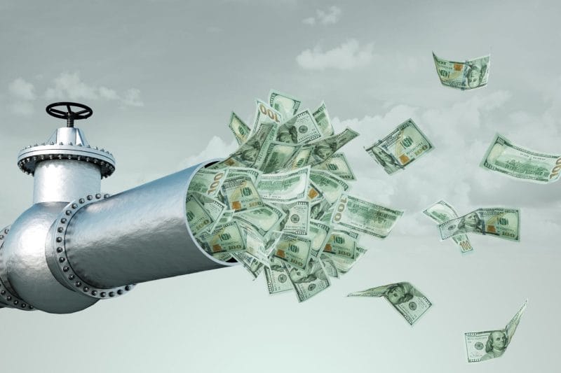 visual metaphor for MSP cash flow